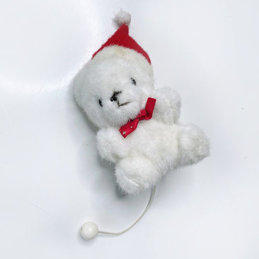 vintage mon jouil musical christmas bear