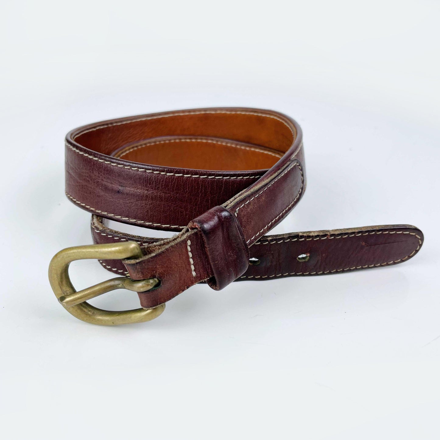 vintage 90s roots leather belt