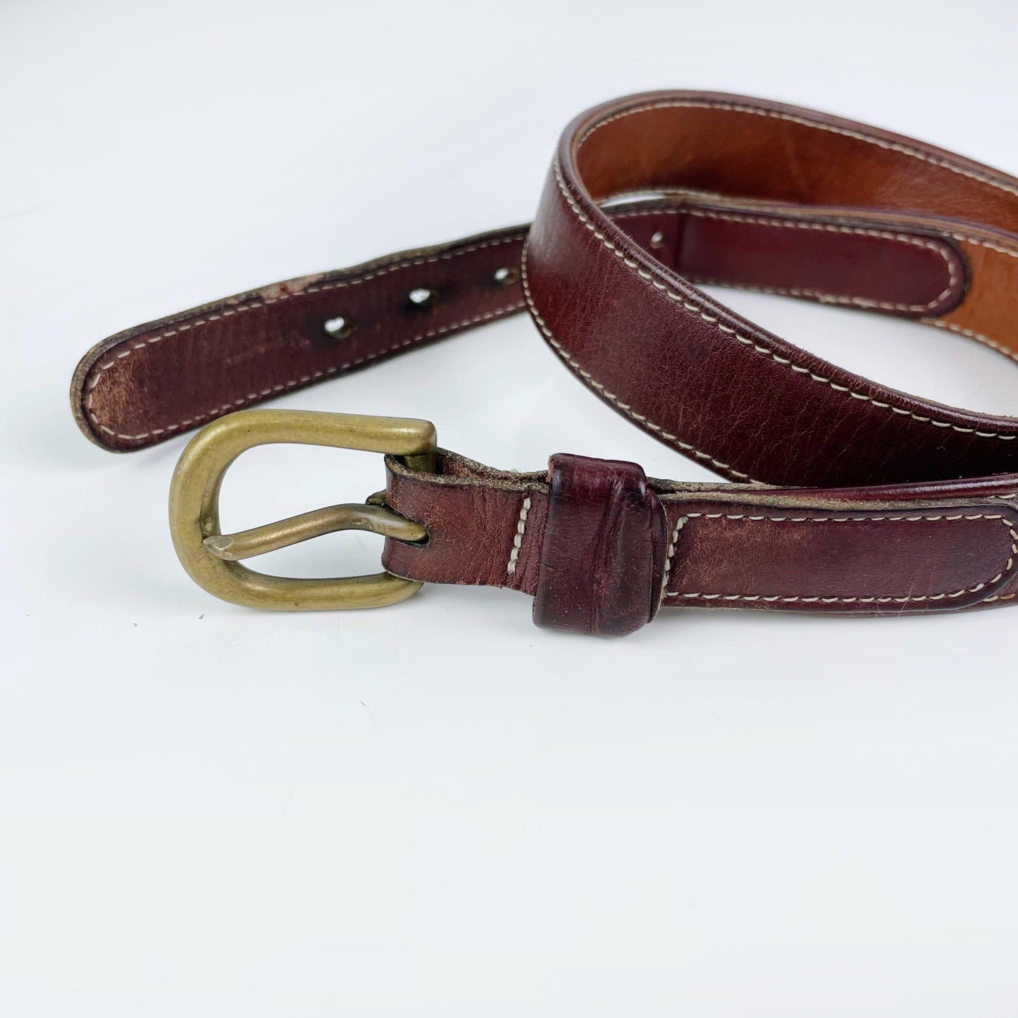 vintage 90s roots leather belt