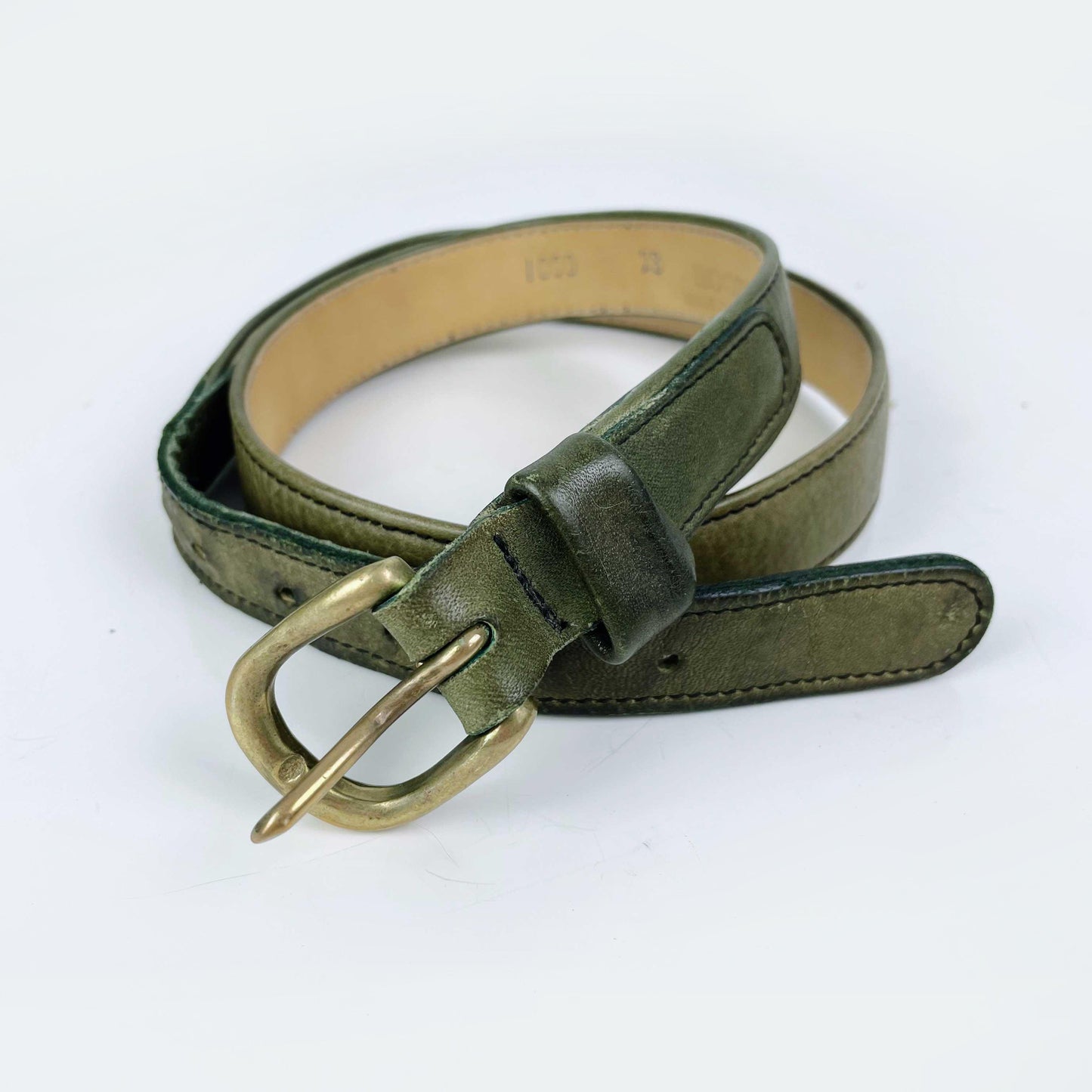 vintage 90s roots leather belt