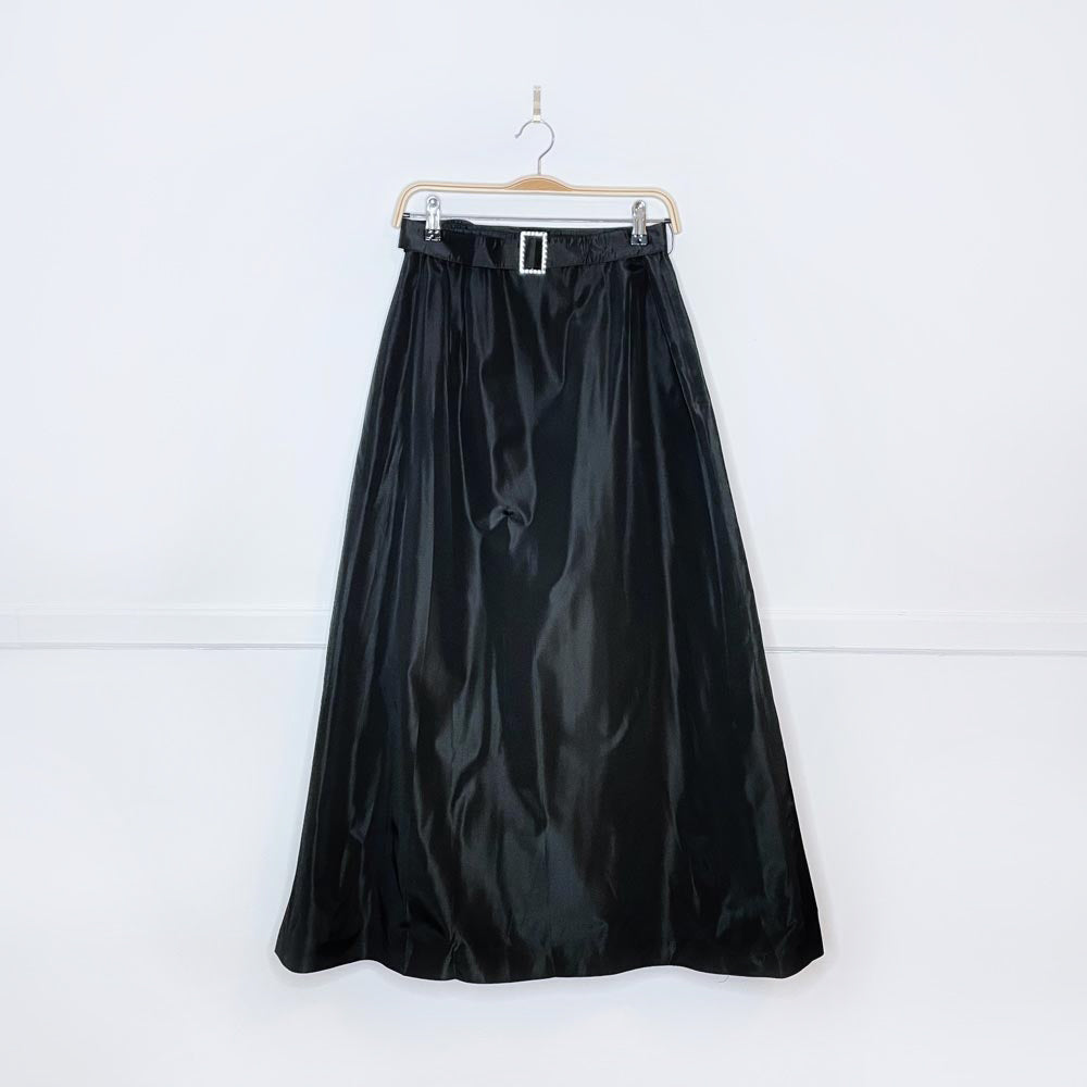 vintage nygard belted taffeta full skirt