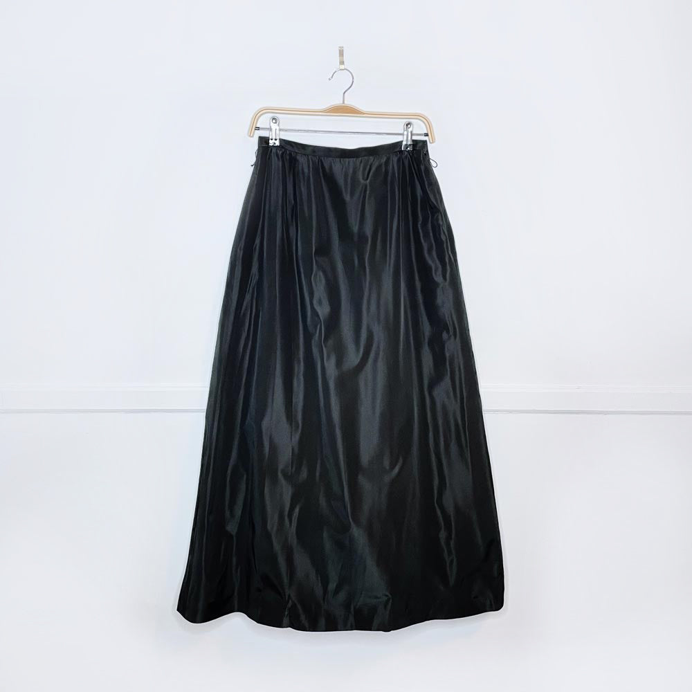 vintage nygard belted taffeta full skirt