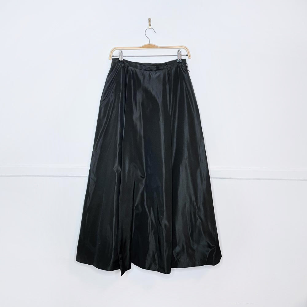 vintage nygard belted taffeta full skirt