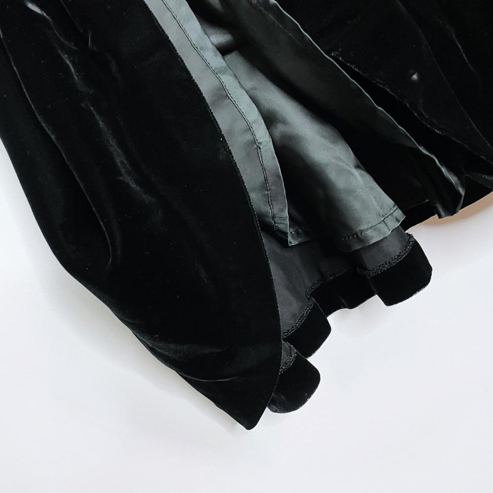 vintage doo liebe black velvet maxi skirt