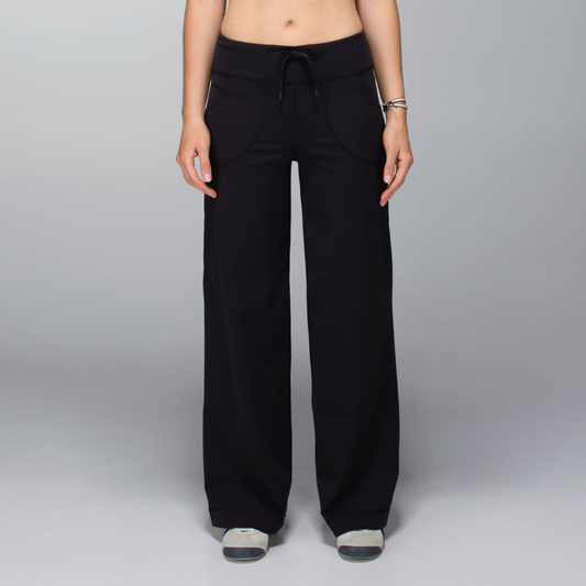 lululemon still high rise wide leg pants - size 6