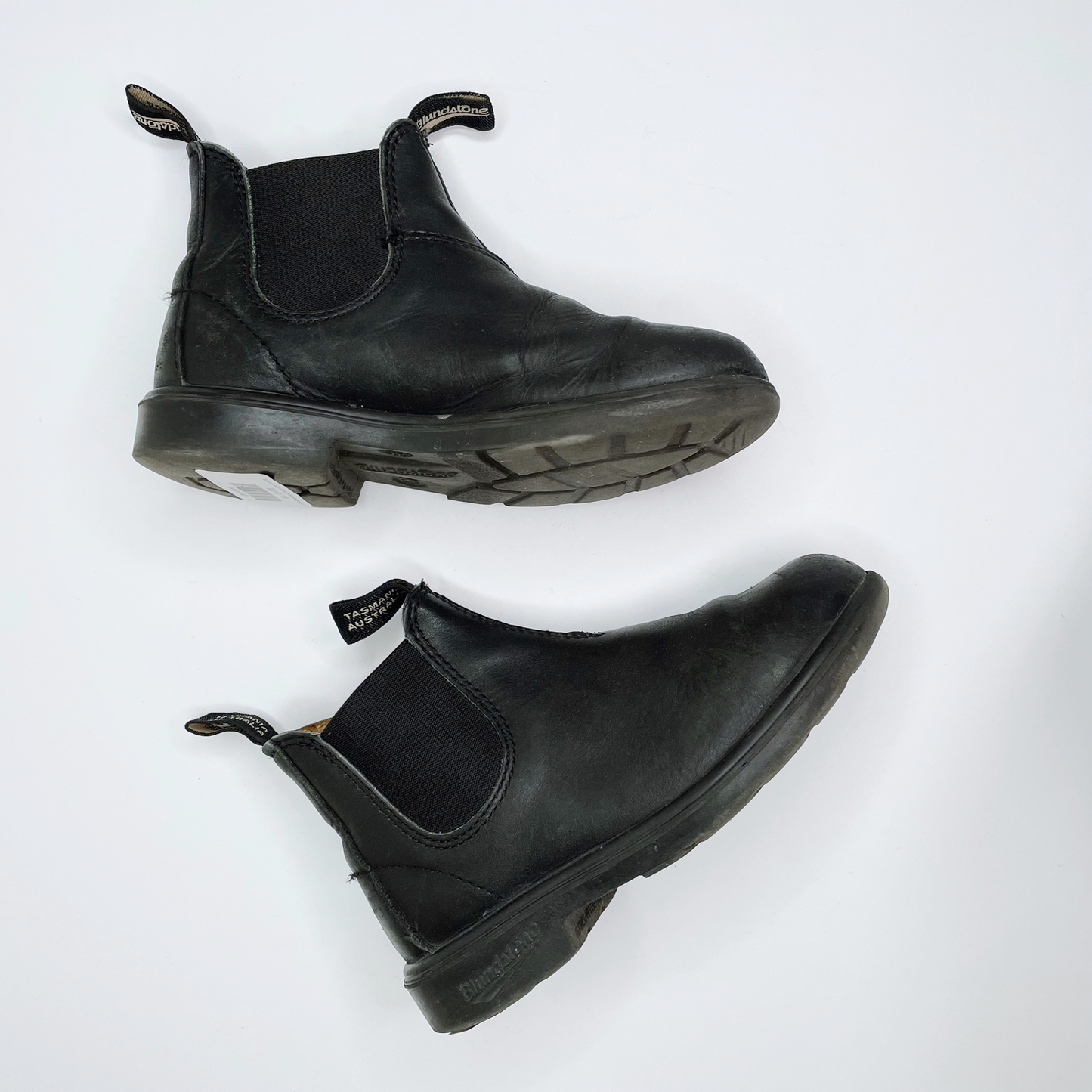 blundstone black leather chelsea ankle boots - size 13