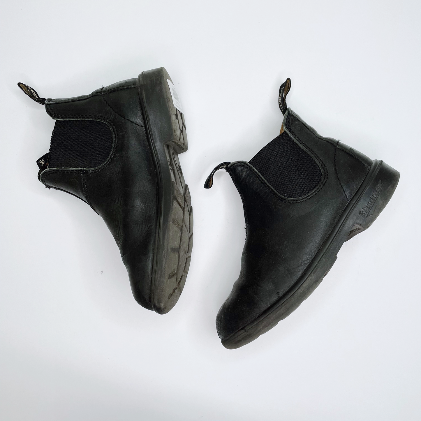 blundstone black leather chelsea ankle boots - size 13