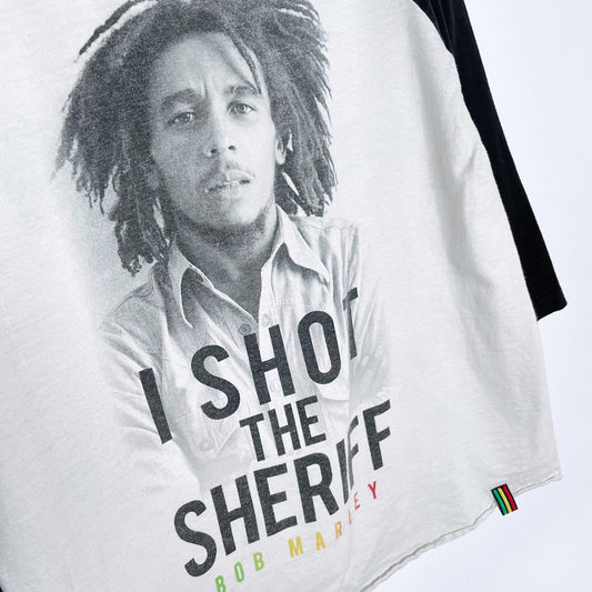 bob marley 2013 i shot the sheriff baseball tee