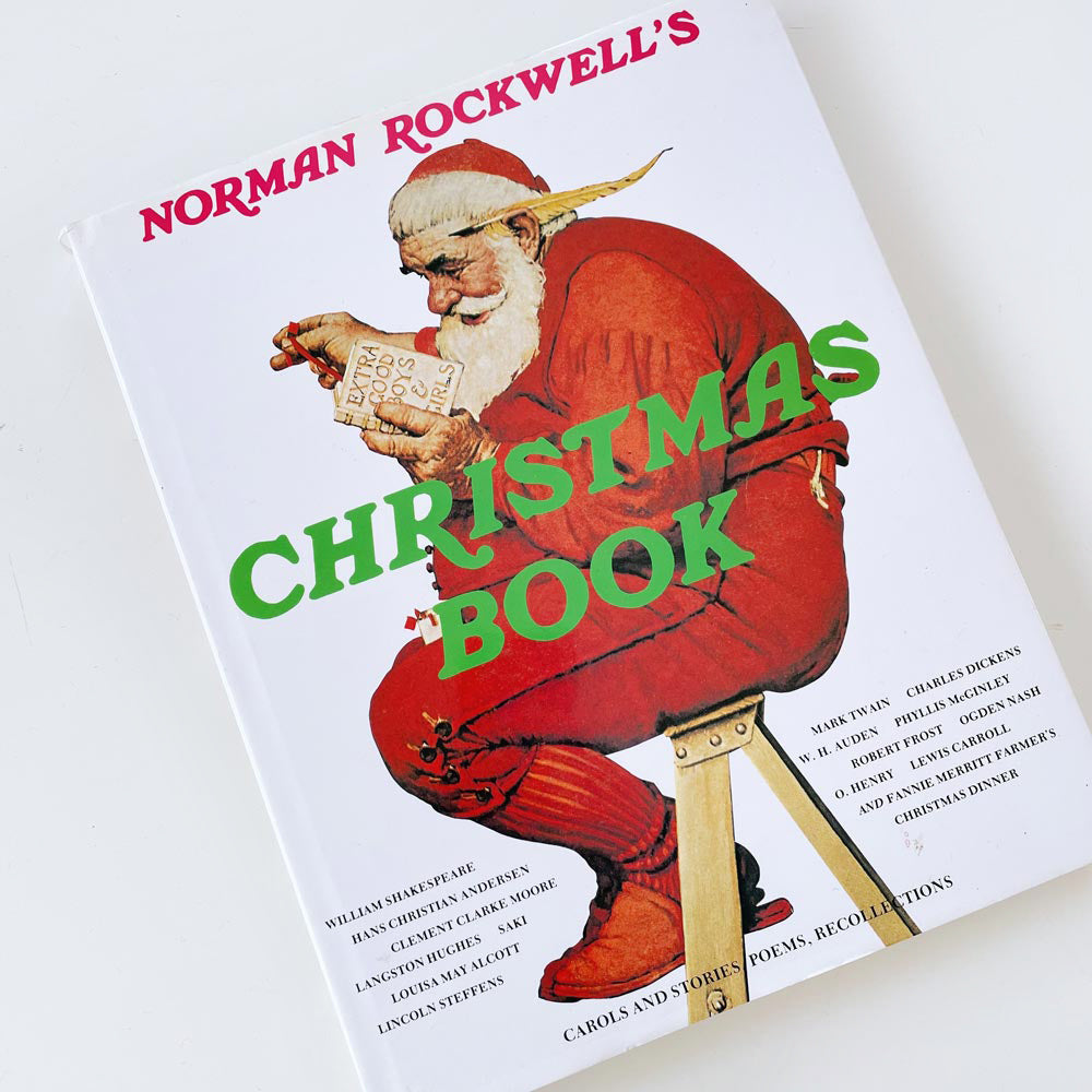 vintage 70s norman rockwell's christmas book hardcover