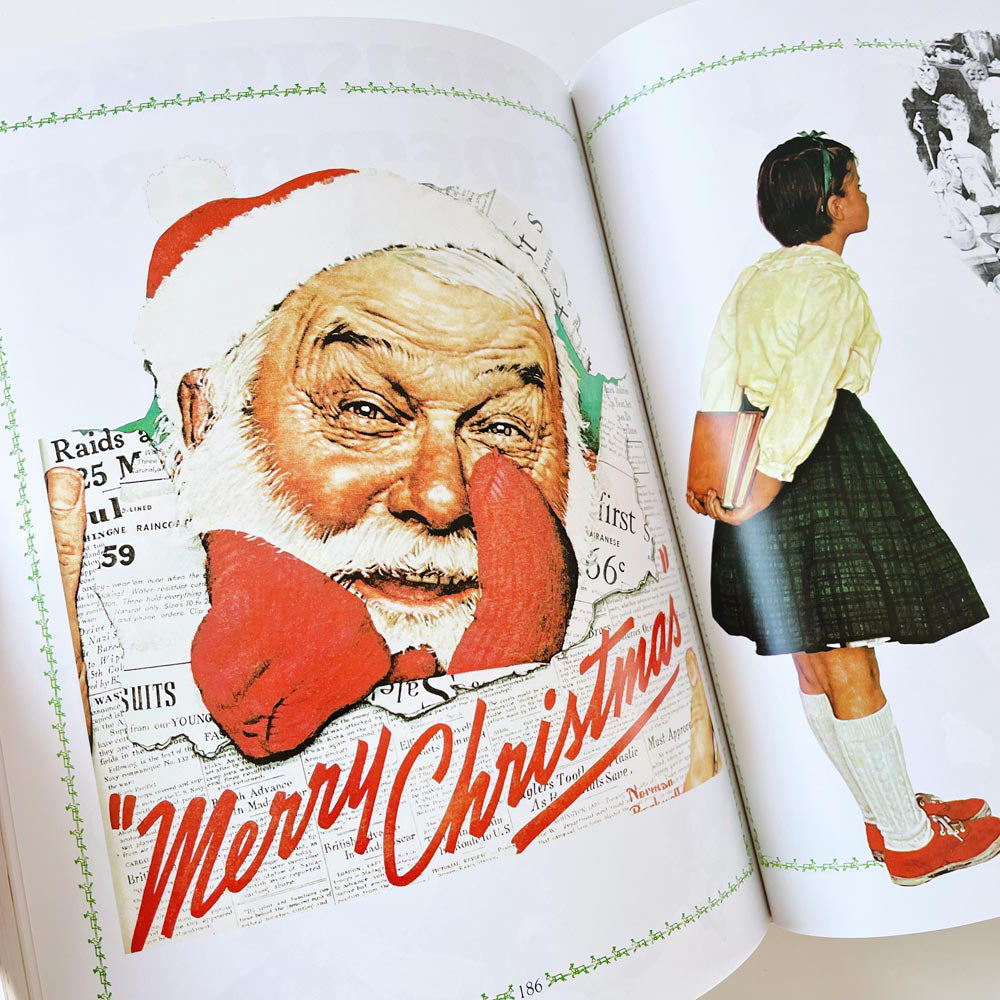 vintage 70s norman rockwell's christmas book hardcover