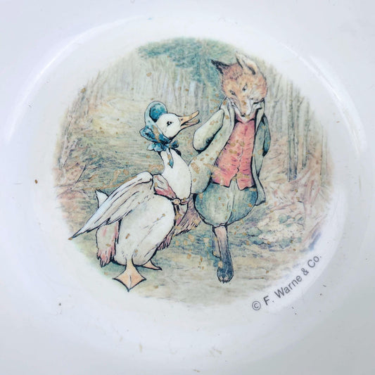 vintage f. warne & co. peter rabbit bowl