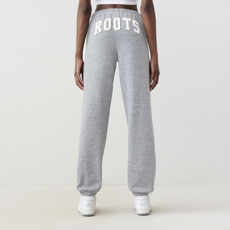 roots athletic grey boyfriend sweatpants - size xs