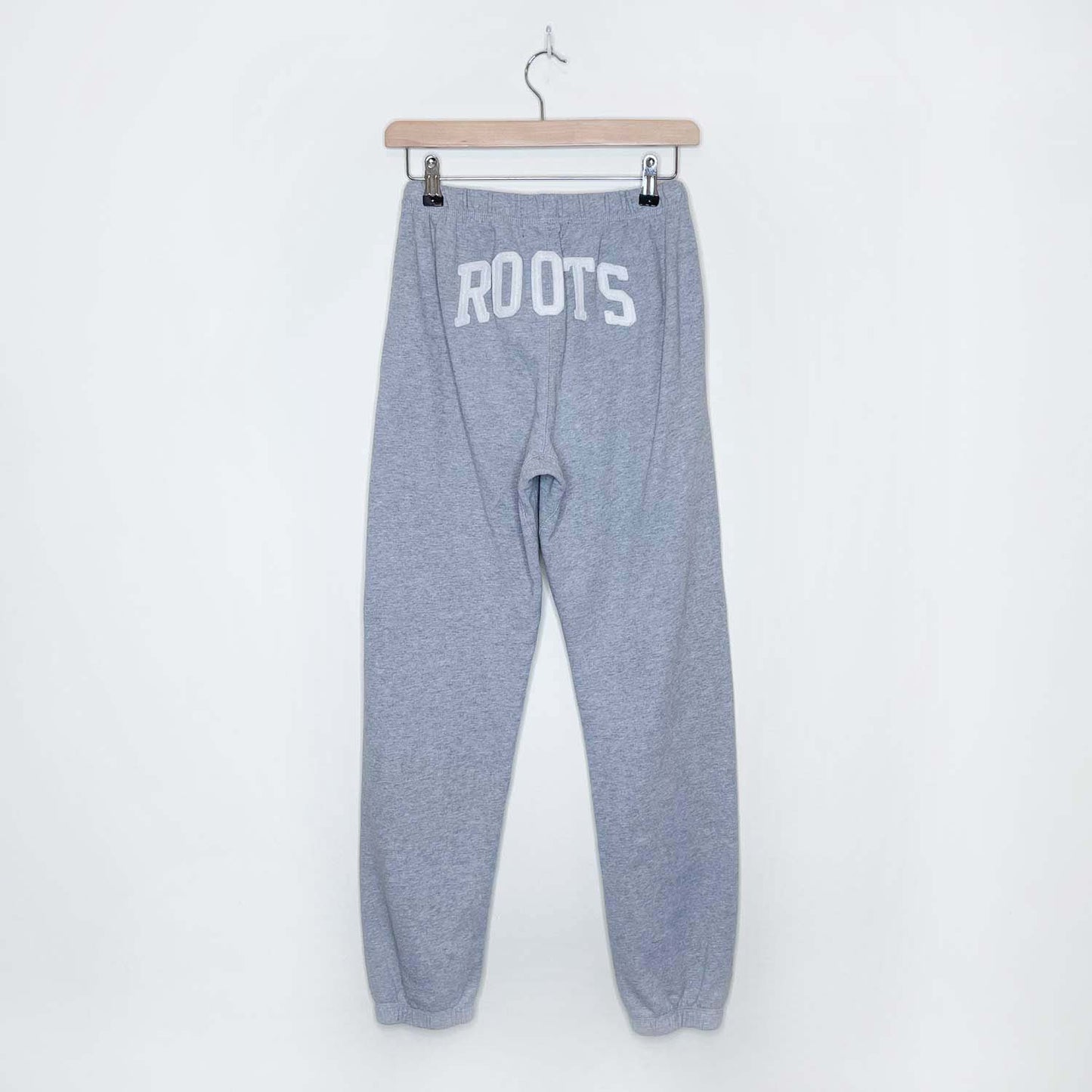 roots athletic grey boyfriend sweatpants - size xs