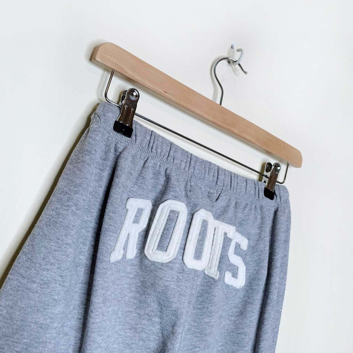 roots athletic grey boyfriend sweatpants - size xs