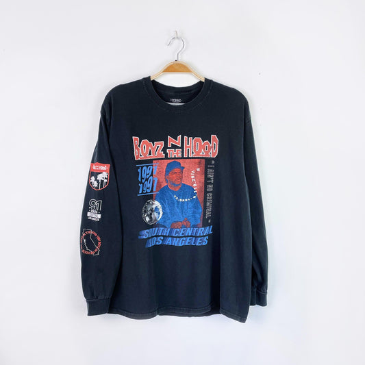 boyz in the hood graphic long sleeve tee