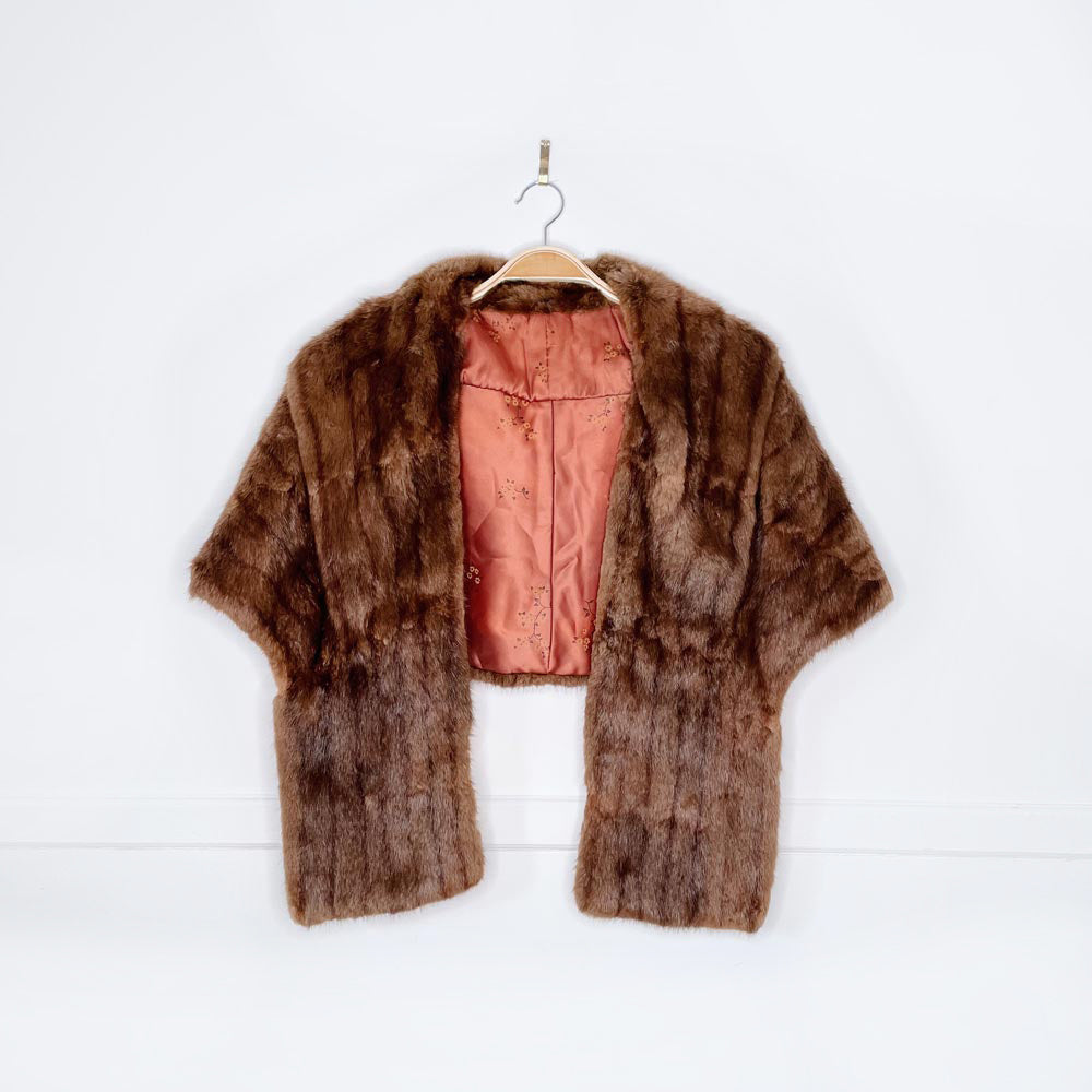 vintage 50s mink stole