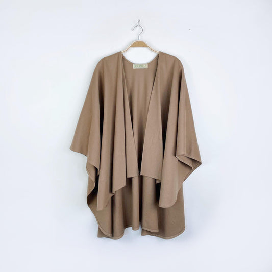 vintage 70s jimmy hourihan 100% irish wool camel cape