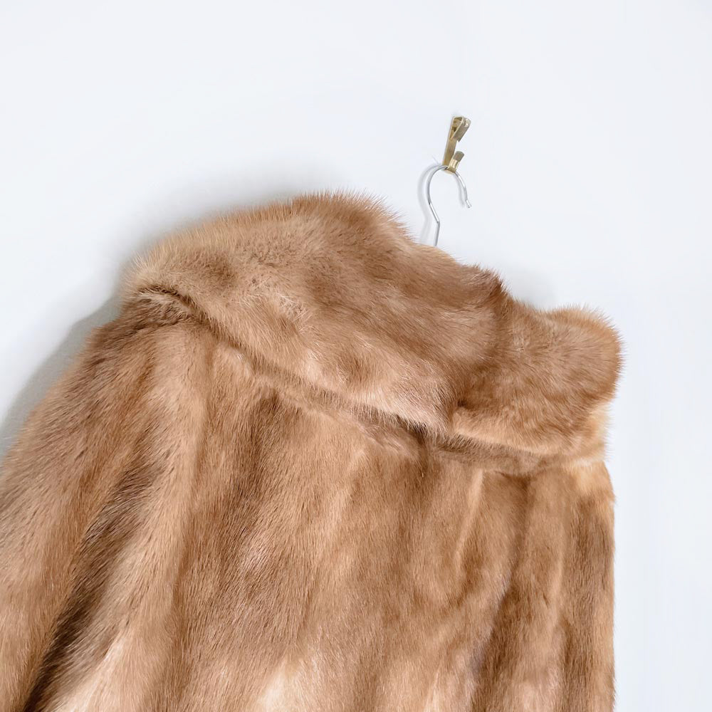 vintage 50s hertel furs mink cape