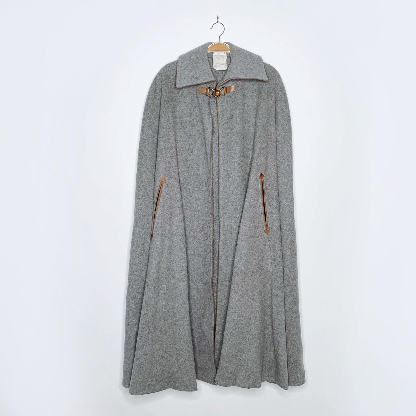 vintage 70s céline wool-cashmere full length gala cape