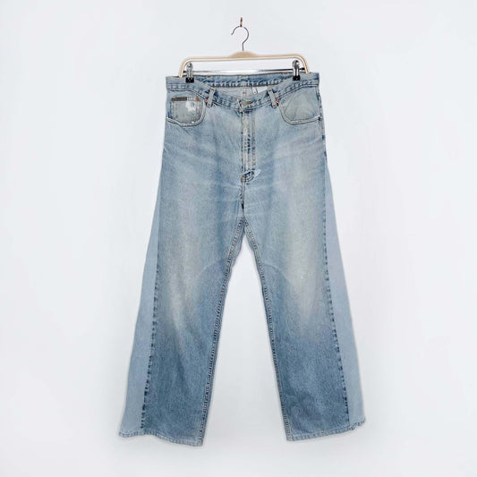 rework x vintage calvin klein loose wide leg jeans