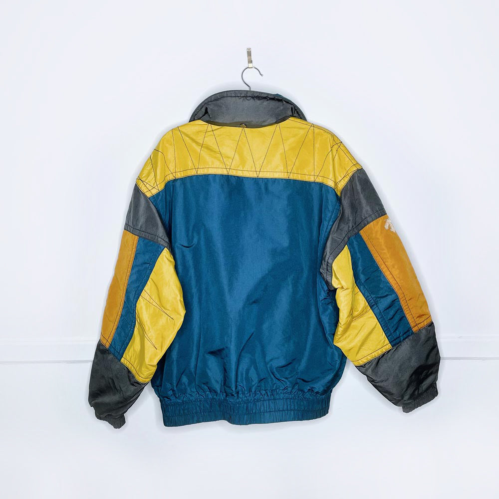 vintage 90s descente colour block ski jacket