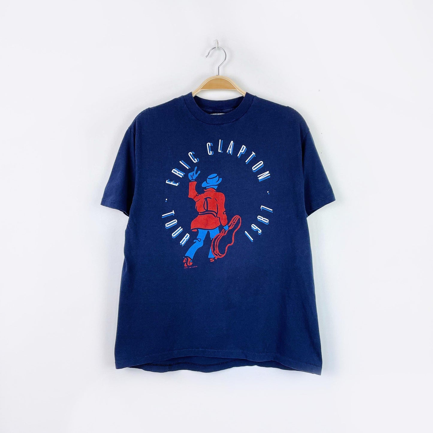 vintage 1987 eric clapton tour single stitch tee