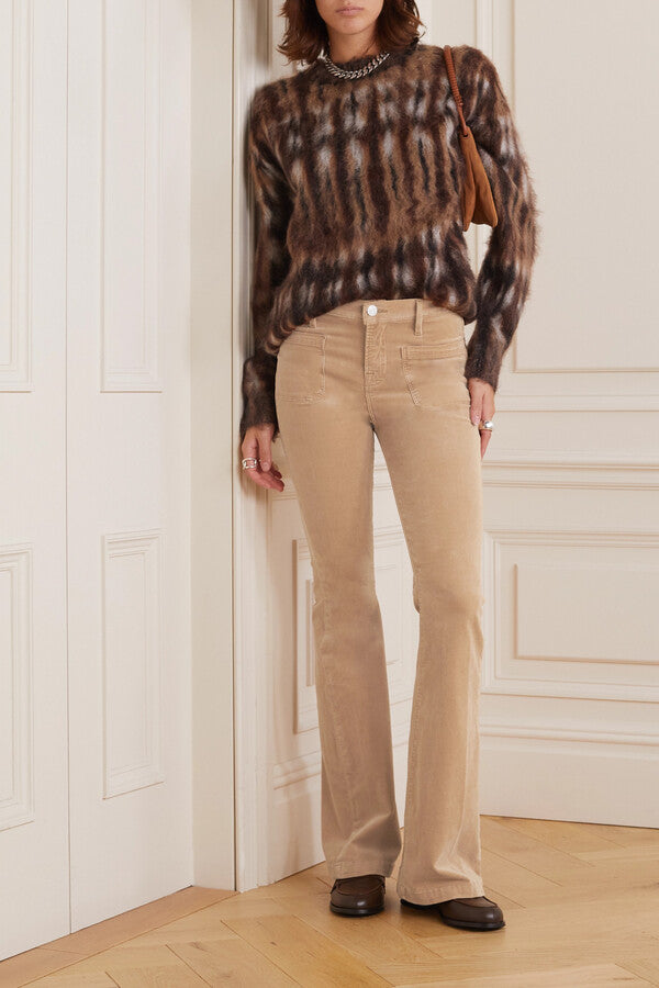 frame le bardot retro straight corduroy pant