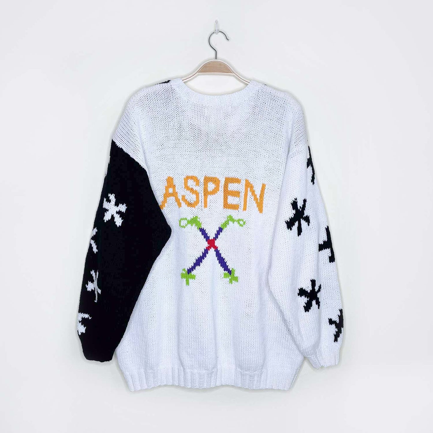 vintage 90s freego softwear aspen ski sweater - one size