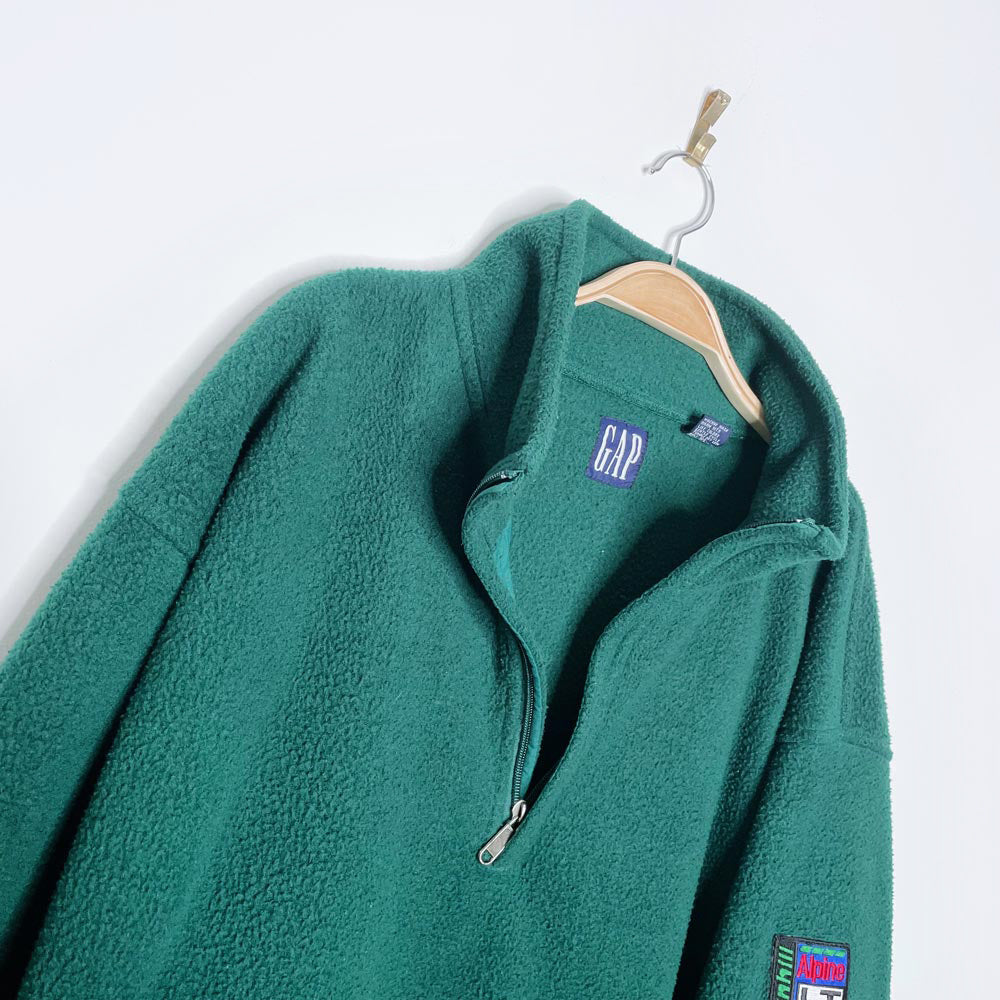 vintage 90s gap alpine downhill ski lt 10019 series fleece sweatshirt