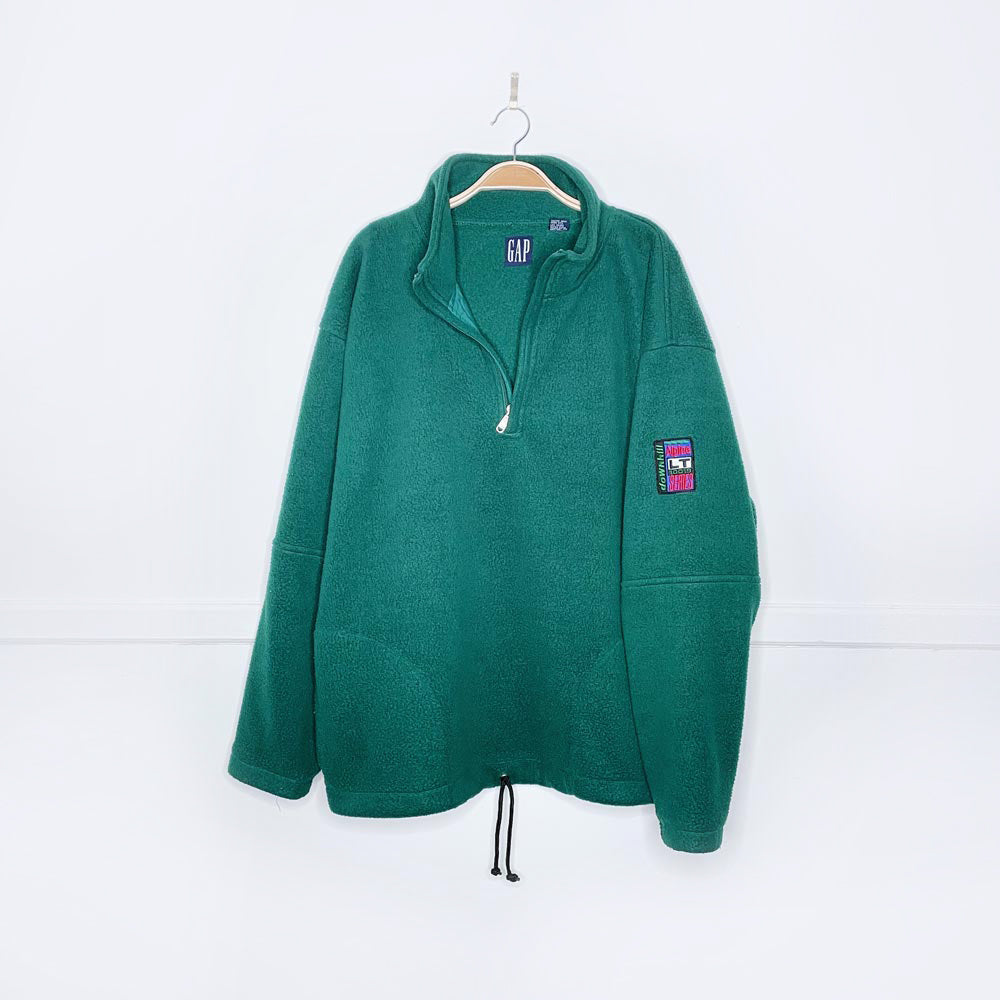 vintage 90s gap alpine downhill ski lt 10019 series fleece sweatshirt