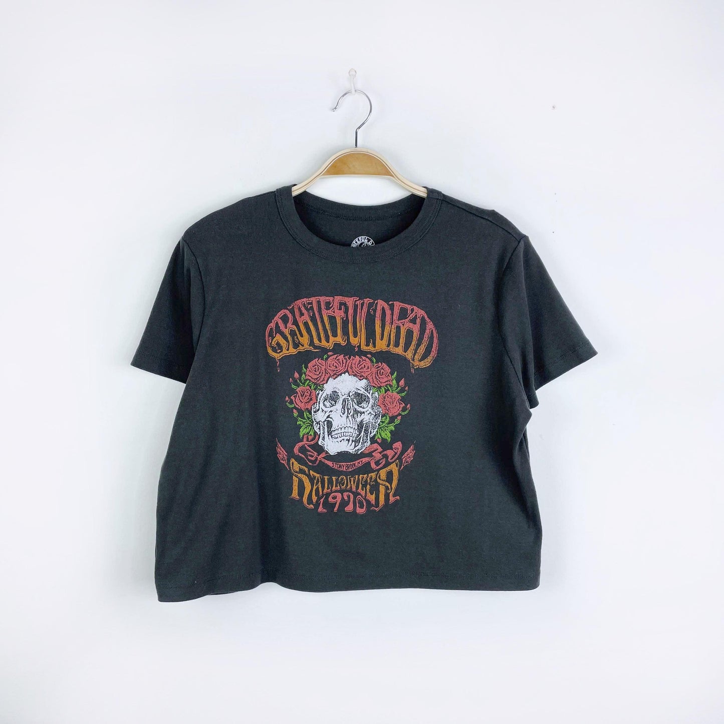 grateful dead halloween 1970 cropped graphic tee