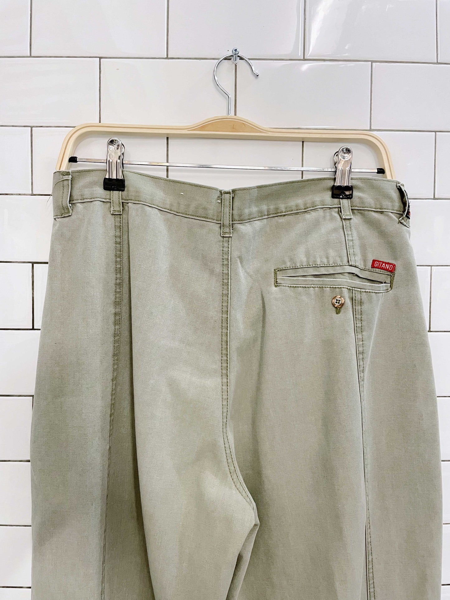 vintage gitano horseshoe leg utility pant