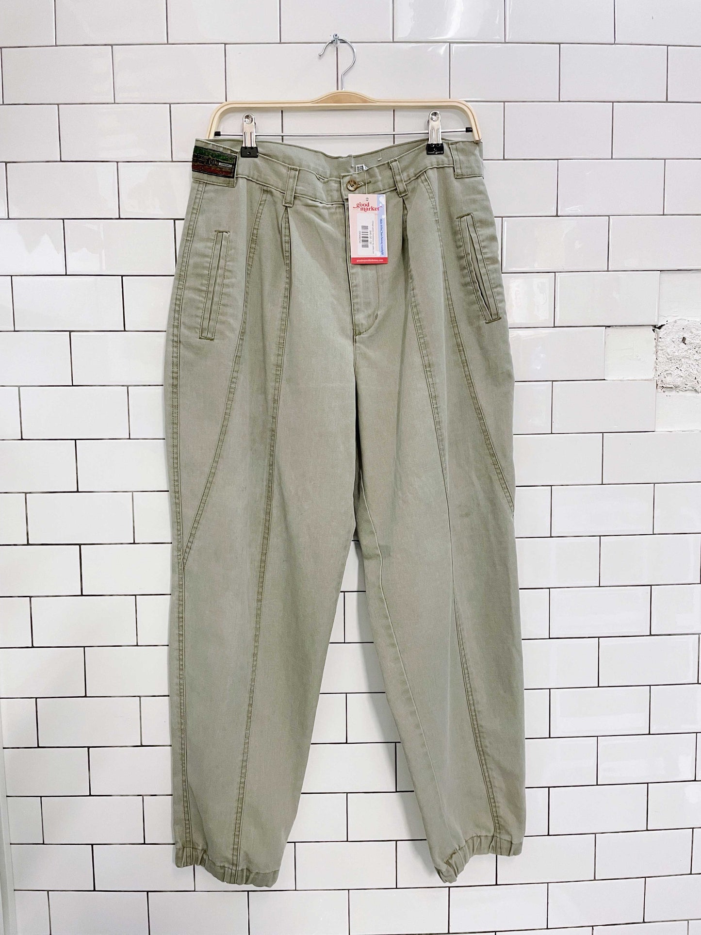 vintage gitano horseshoe leg utility pant