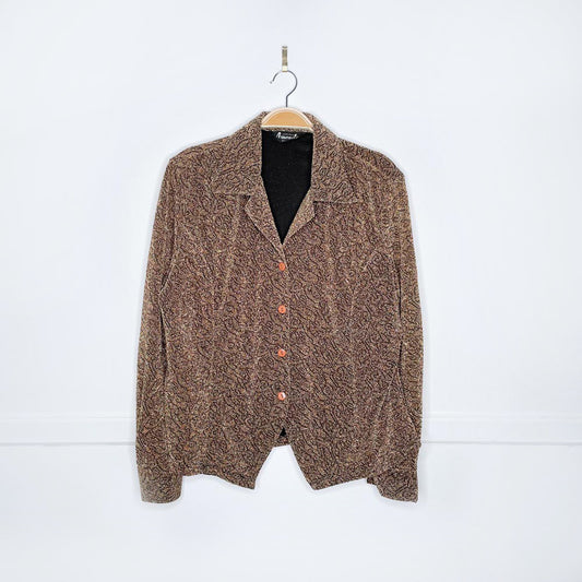 vintage amanda col. gold oversized shirt