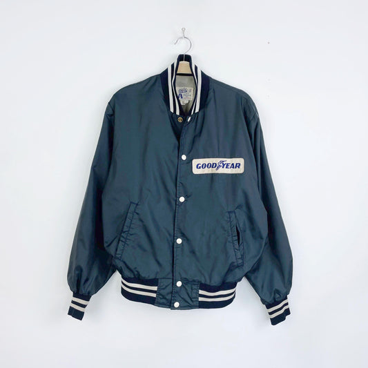 vintage 70s goodyear bomber racing jacket