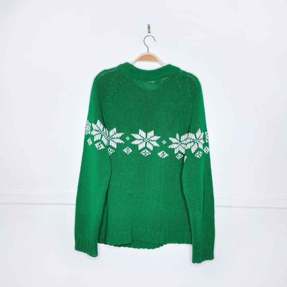 vintage 70s knits by branford snowflake sweater