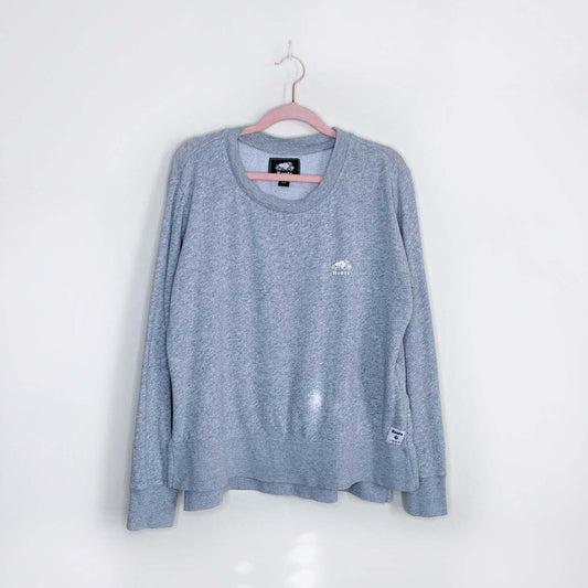 roots 2020 grey lightweight crew - size small