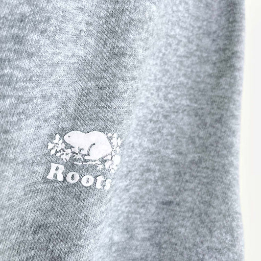 roots 2020 grey lightweight crew - size small