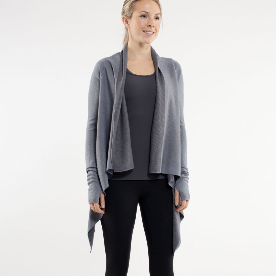 lululemon reflection wrap waterfall cardigan - size small/medium