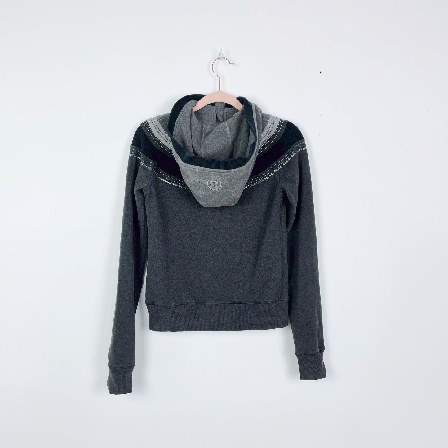lululemon feel good remix hoodie grey - size 4 – good market