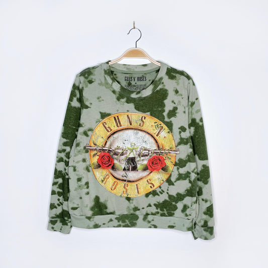 guns n roses tie dye crew