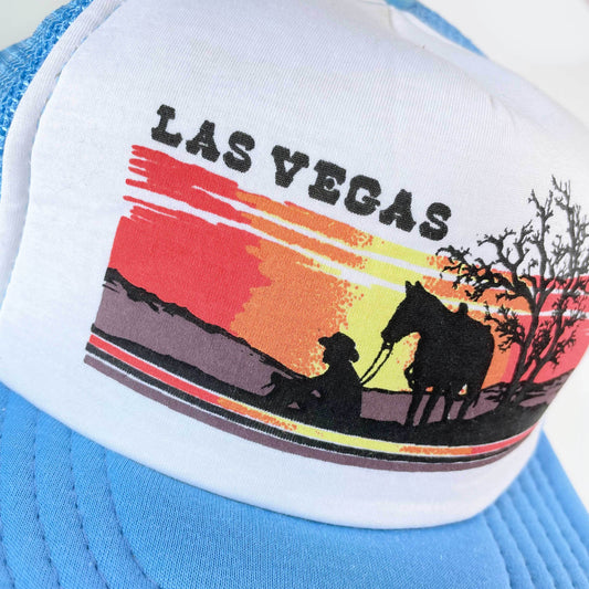 deadstock NWT 80s las vegas trucker hat