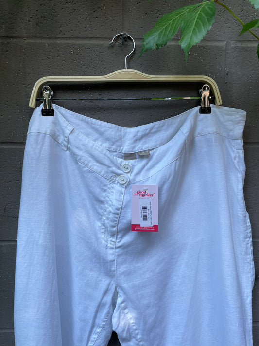 solo moda 100% linen pants