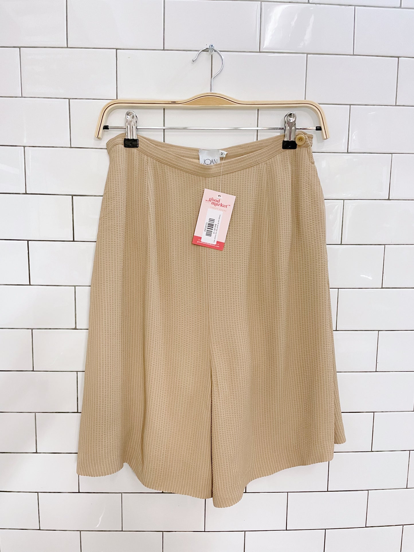 vintage joan & david high rise trouser shorts