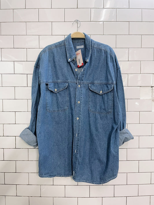 vintage 90s bluenotes denim shirt