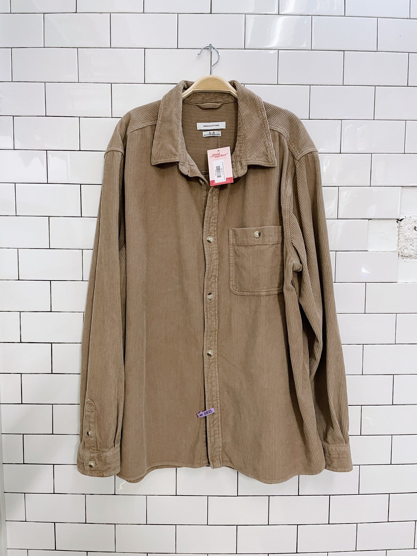 UO big corduroy oversized work shirt