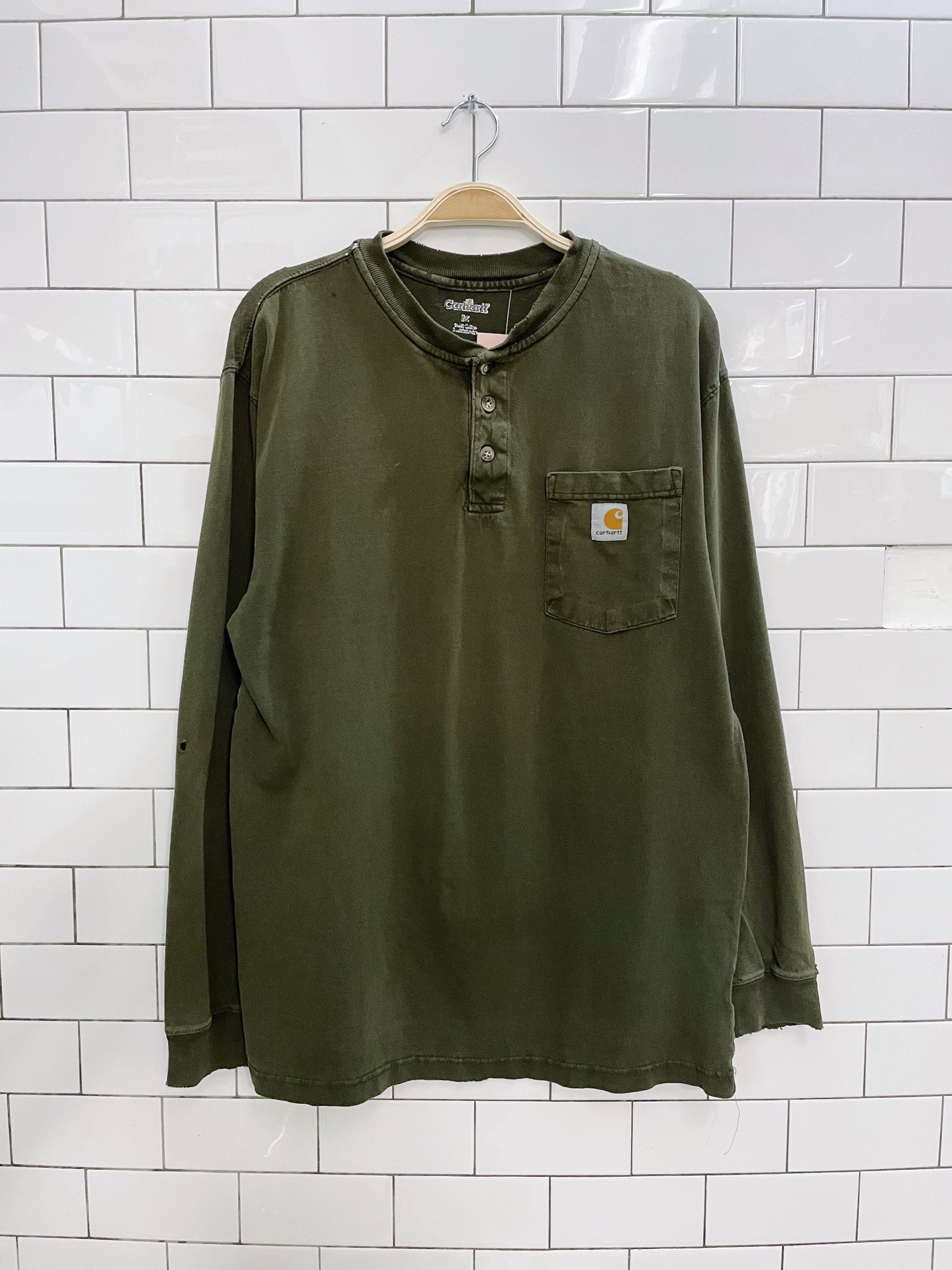 carhartt logo pocket long sleeve