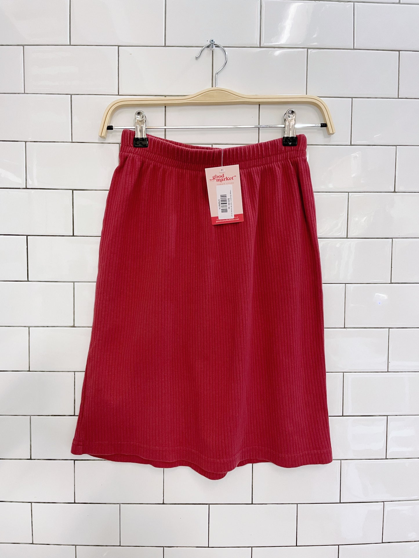 vintage 00s option L high rise minimal rib skirt