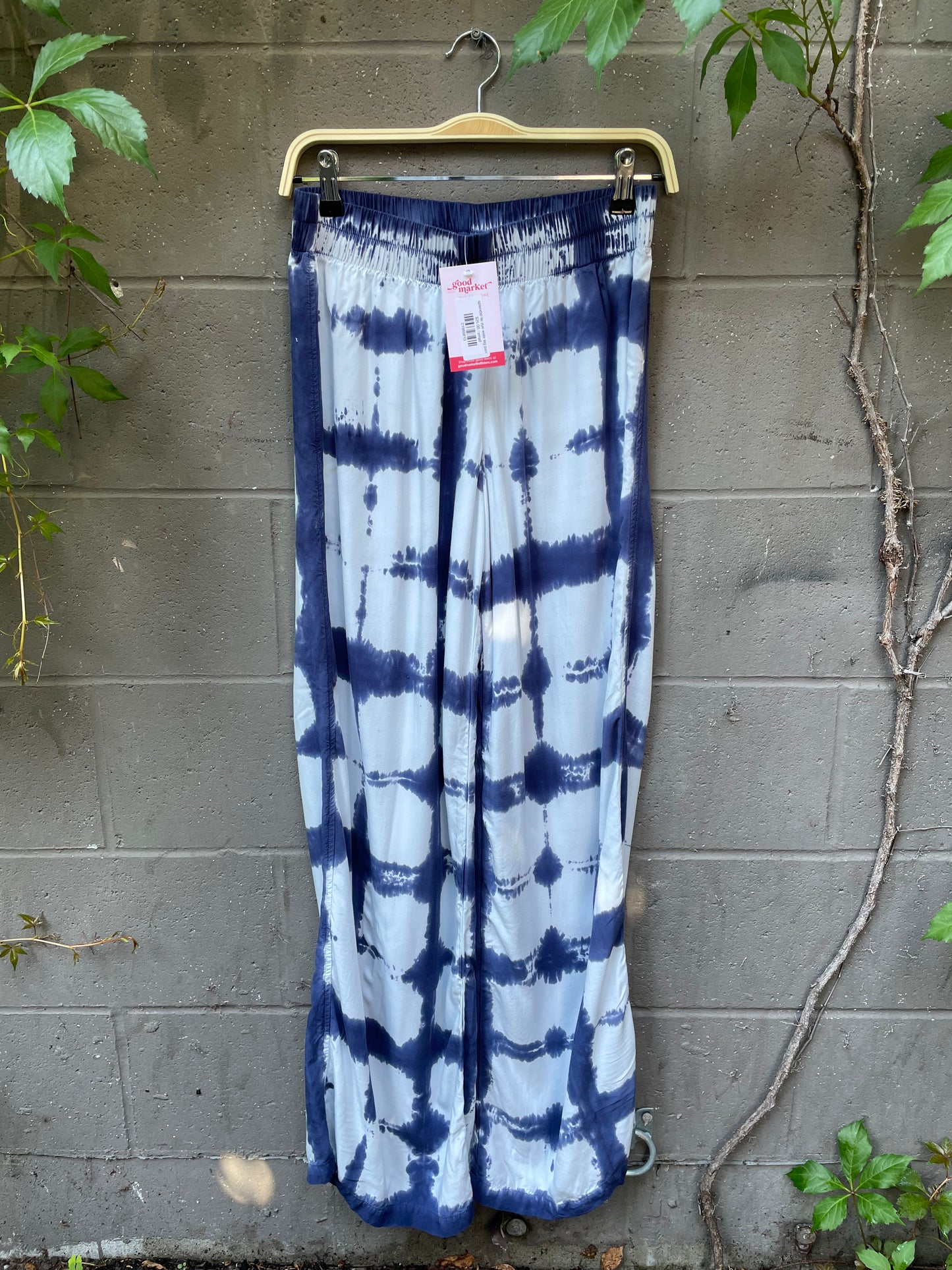 splendid tie dye wide leg pants