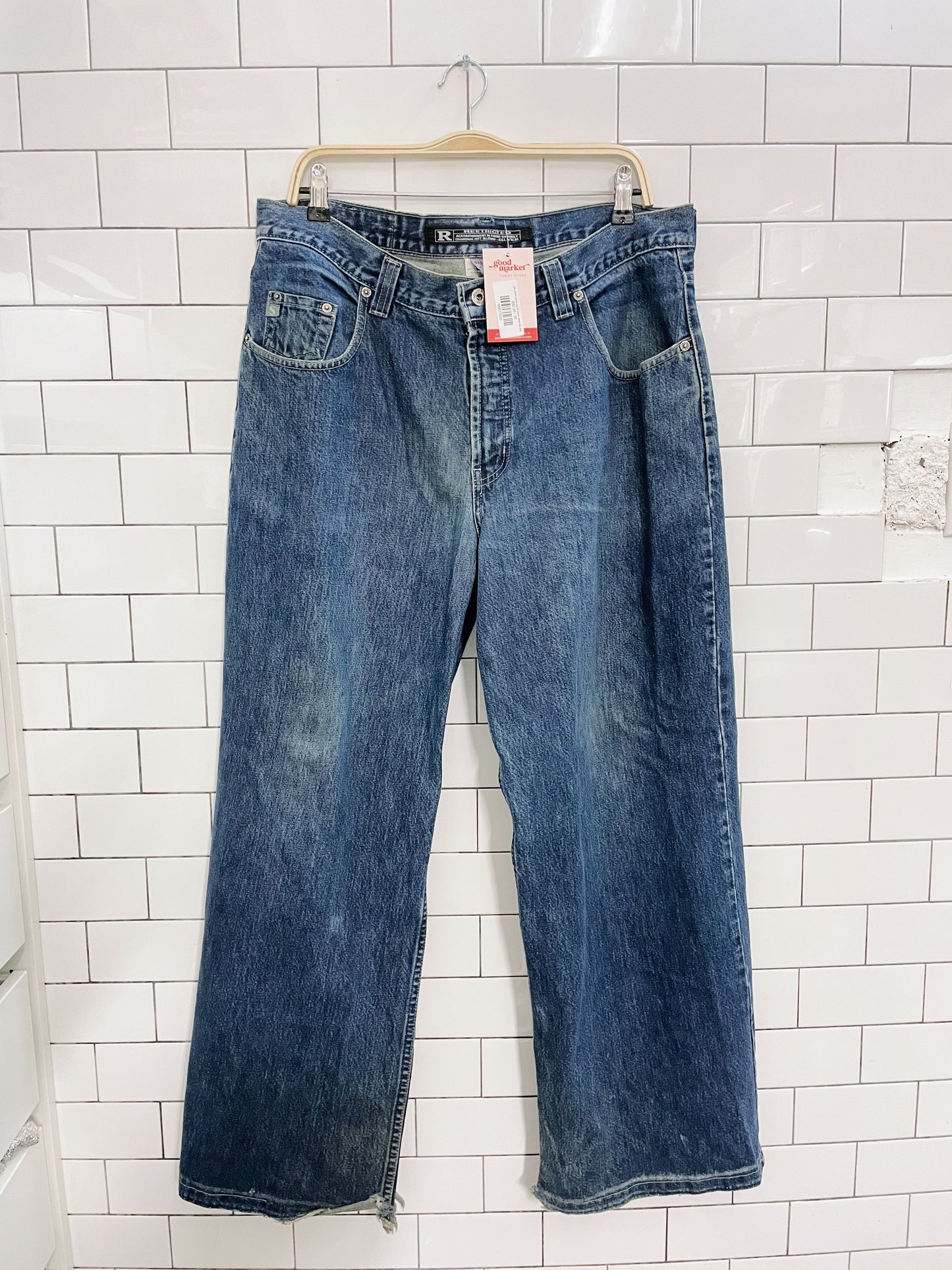 y2k silver jeans big fit wide leg skate jeans